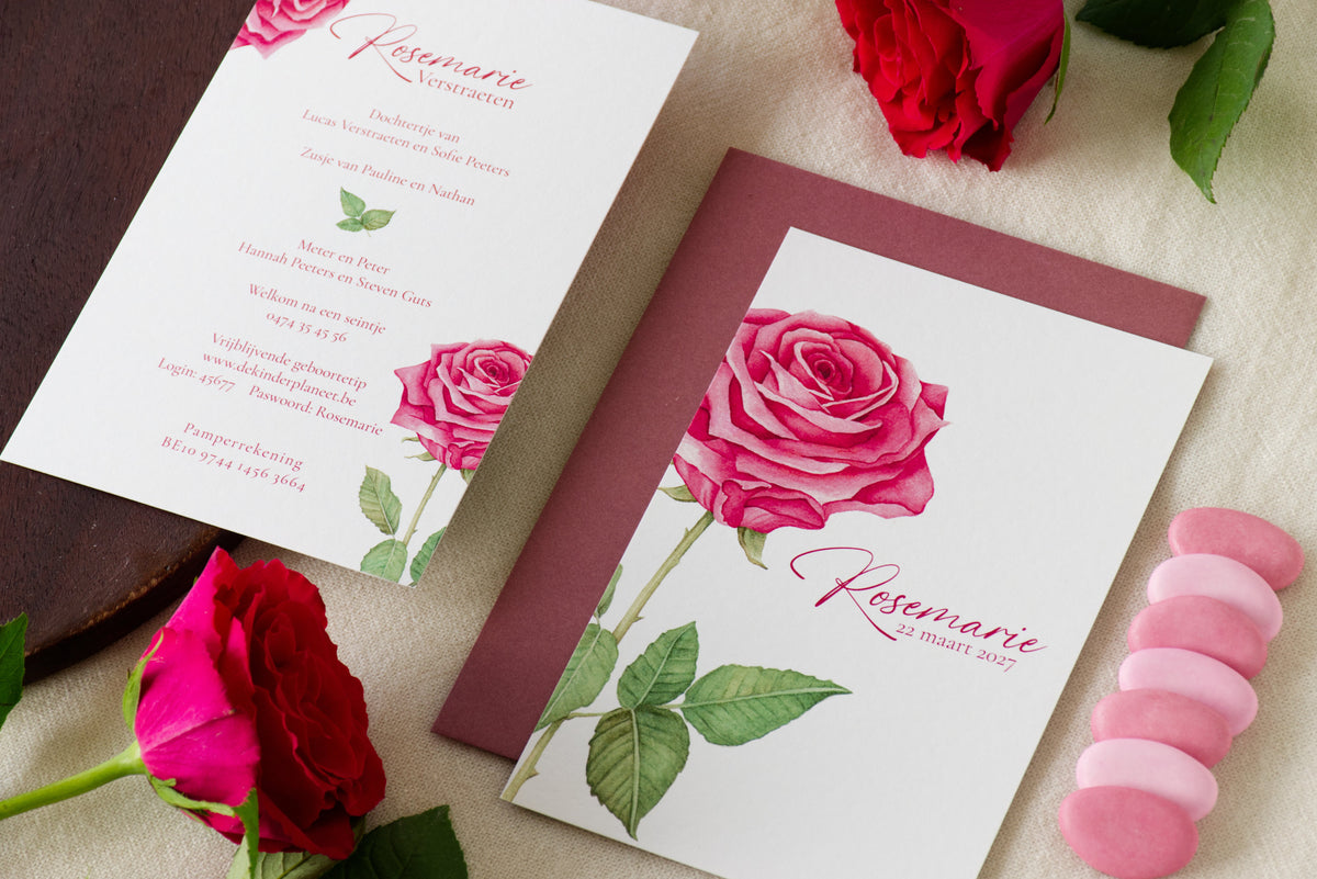 Birth Cards - Flowers