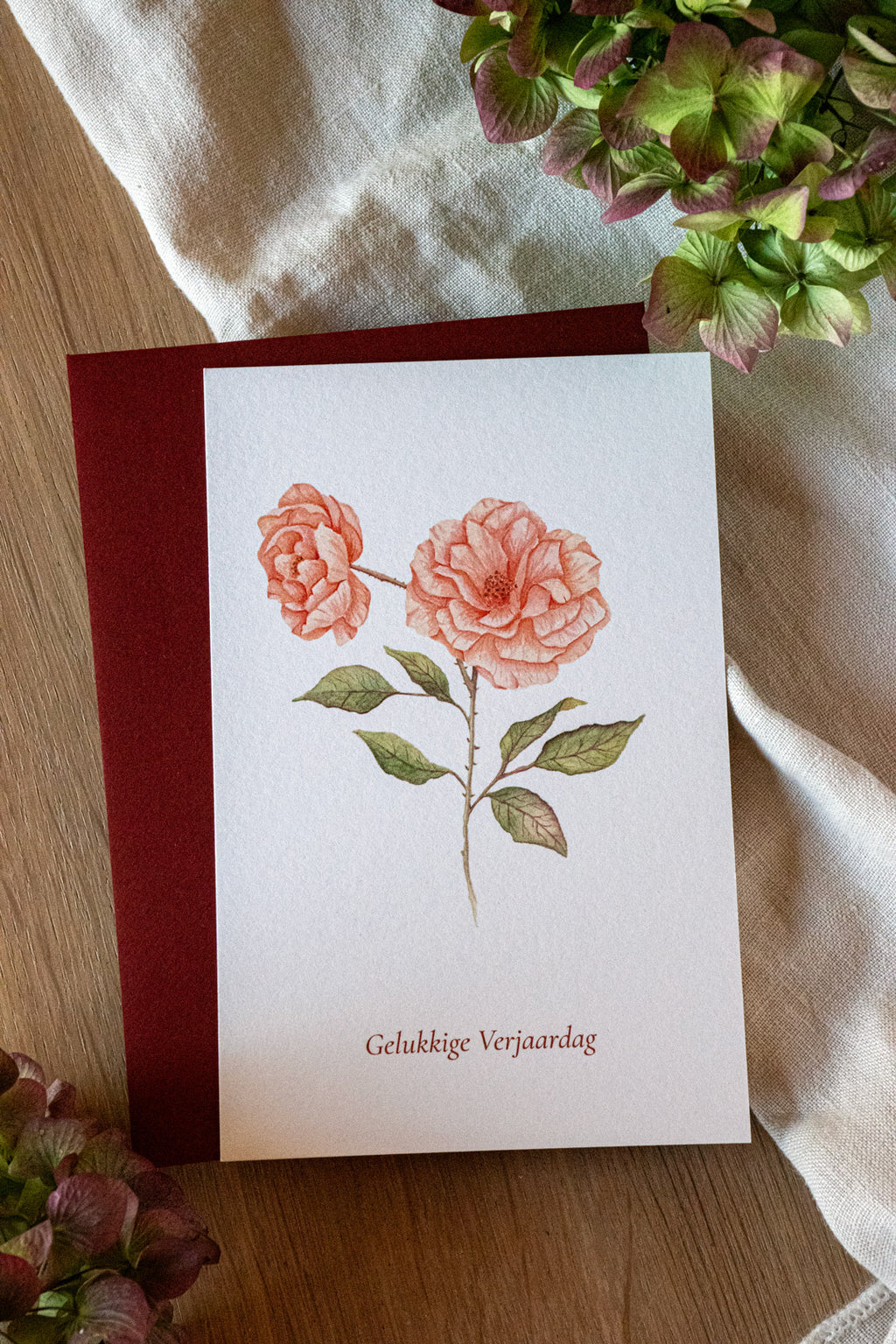 Engelse roos - Gelukkige Verjaardag